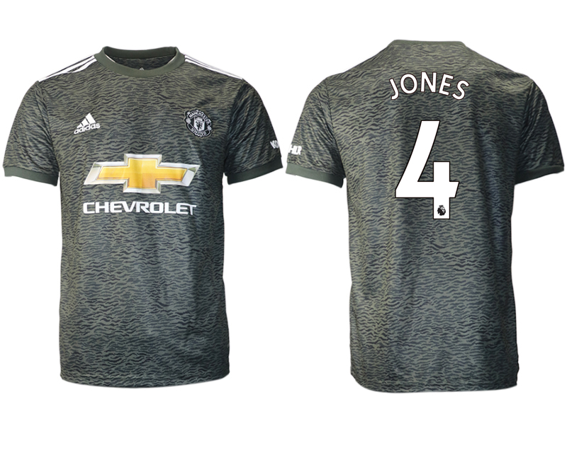 Men 2020-2021 club Manchester United away aaa version #4 black Soccer Jerseys